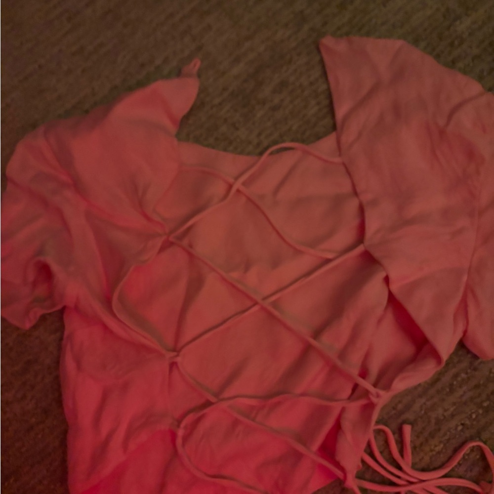 Pink Off-Shoulder Top - Picture 2 of 2